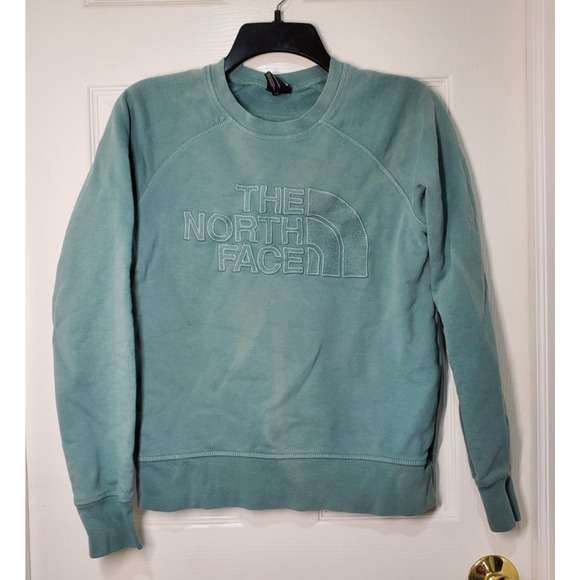 The North Face Tops - The North Face Women’s Crewneck Sweatshirt Green Logo Pullover Size Small
